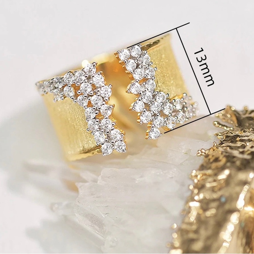 New Wide Luxury Adjustable Rings - Picture 5 of 5